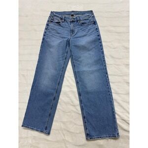American Eagle Outfitters Womens Jeans Size 2 Regular Straight Leg Blue Denim